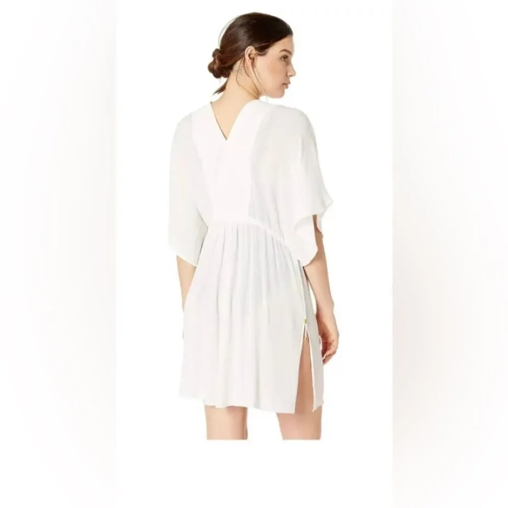 NWT Ralph Lauren WHITE Swim Cover-up Tunic Dress XL